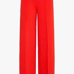ICHI Red Wide Leg Trousers Women’s Size 36 Medium wide leg Pants